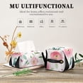 thumbnail image 7 of Watercolor Pink Flowers Tissue Box Cover Leather Square Rectangle Tissue Box Holder for Bathroom Living Room Desk Office Decor, 7 of 7