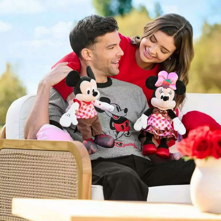 Disney 2025 Valentine's Day Minnie Mouse Plush (Chocolate Corduroy