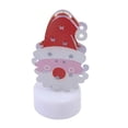 thumbnail image 2 of Luz de noche para decoración del hogar, estatua navideña para dormitorio, escritorio, inauguración de la casa Gorro de Papá Noel, 2 of 9