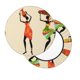 thumbnail image 2 of Disketp African Women Funda Redonda para Taburete, Funda de Cojín para Silla de Bar Suave y Elástica-14 inch, 2 of 7