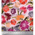 thumbnail image 1 of Soimoi Velvet Fabric Flower Artistic Print Sewing Fabric Yard 58 Inch Wide, 1 of 3