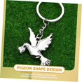thumbnail image 4 of 4 Pieces Peace Dove Keychain Zinc Alloy Keychain Decor Keychain Bird Keychain Gift Pigeon Keychain Hanging Pendants Pigeon Keychain, 4 of 5