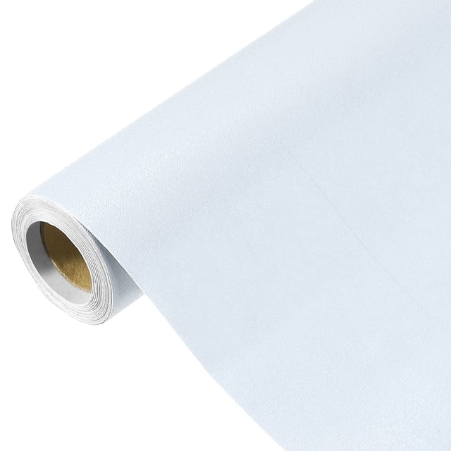 Uxcell Papel Tapiz Autoadhesivo de Color Sólido Vinilo Papel Tapiz Decorativo Azul Pálido 197"x15.7"