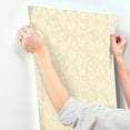 thumbnail image 4 of Chesapeake Sandee Butter Medallion Wallpaper, 20.5-in by 33-ft, 4 of 5