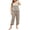 Grey, variant on Sngxgn Womens Pajamas Set Long Sleeve Sleepwear Button up Nightwear Soft Cotton Pj Lounge Sets(Black,XXXL)