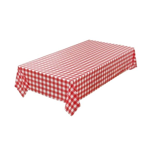 Cqxid Antependium en Polyester à Moins de 5 $ Maison et Jardin Nappe Nappe Bleu et Blanc à Carreaux Nappes 54x108 Pouces Housses de Table Jetables en Plastique Rectangle Anniversaire