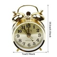 thumbnail image 2 of DESIGNICE Metal Vintage Alarm Clock Extra Loud Manual Wind Up Analog Retro Backlight, 2 of 7