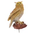 thumbnail image 2 of Figura de búho de resina ligera tallada a mano amarillo kusrkot Decoy Owl Artificial, 2 of 7
