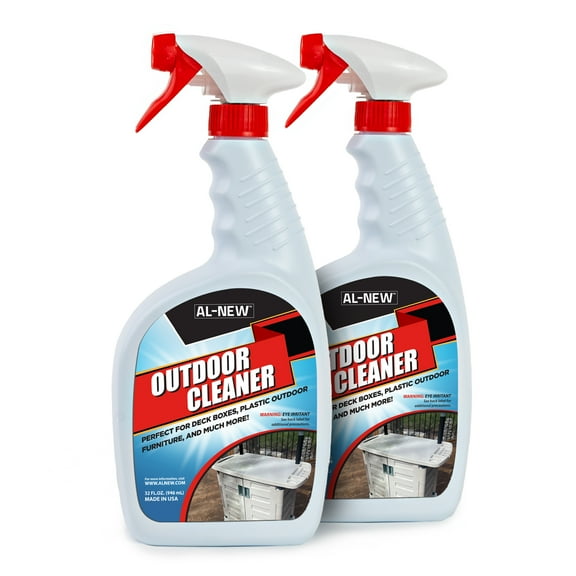 AL-NEW OUTDOOR CLEANER | Versatile Outdoor Cleaner for Deck Boxes, Plastic Outdoor Furniture, & More | Pack of 2 (32 oz.)