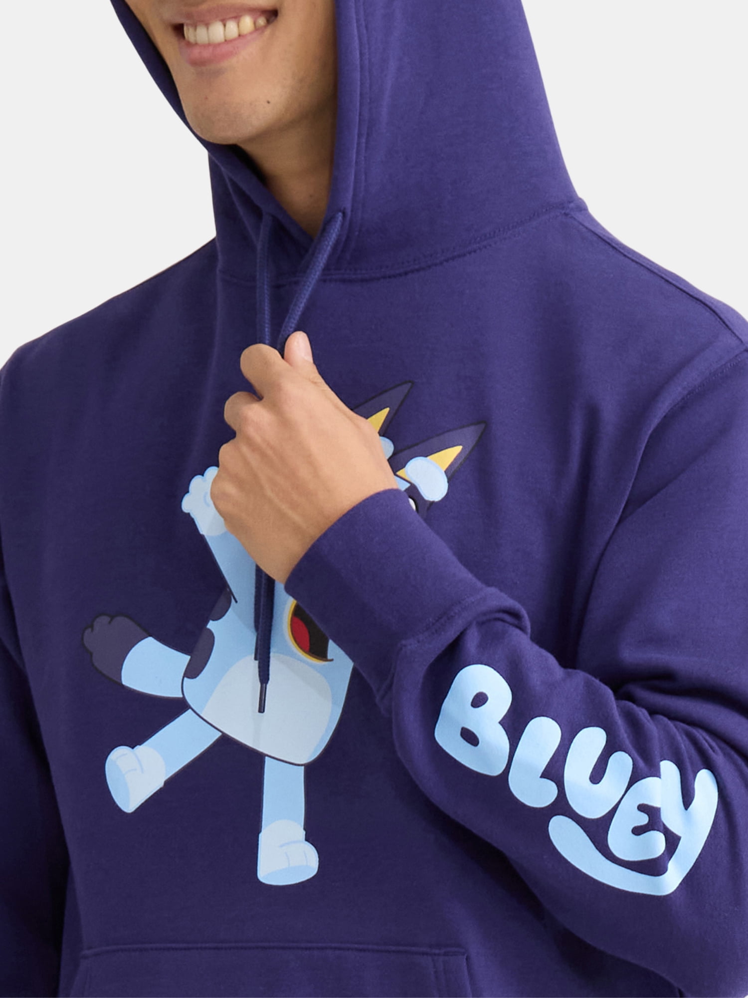 Bluey, Mens Graphic Hoodie, Cheer, Sizes S-3XL