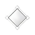 thumbnail image 4 of Acme Furniture 97467 Miroir Mural d'Accent, Miroiré & Chrome, 4 of 4