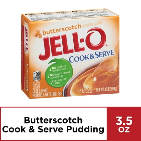 Jell-O Cook and Serve Butterscotch Pudding, 3.5 oz (Best Way To Cook Black Pudding)