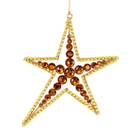 Vickerman 6 Mocha Jewel Metal Sea Star Christmas Ornament