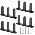 thumbnail image 2 of Sliding Closet Door Floor Guide Universal ABS Bottom Guide Fit for 1-3/8 Inch Thick Door, Bypass Door Floor Guide with Screws for Wardrobe Cabinet, 1Pcs Black, 2 of 5