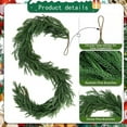 thumbnail image 5 of Christmas Garlands for Xmas Tree Decorations 180cm Simulated Flocked Rattan Needles and Rattan Strips, 5 of 8