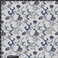 thumbnail image 2 of Stylish Fabric 44 in 100% Cotton Floral Flowers Sewing & Craft Fabric, 1 Yard, Blue-Navy-Plum., 2 of 2