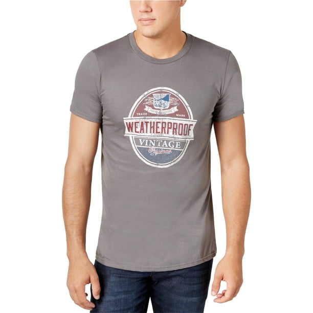Camiseta gráfica Big Sur Vintage resistente a la intemperie para hombre, gris, extragrande Weatherproof Camiseta gráfica