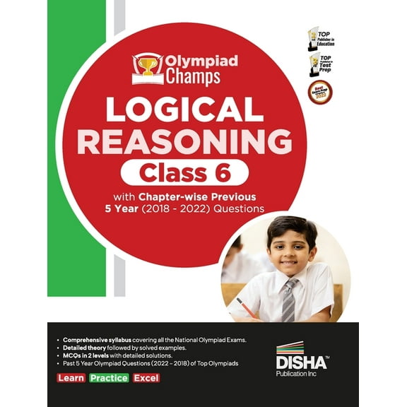 Olympiad Champs Logical Reasoning Class 6 with Chapter-wise Previous 5 Year (2018 - 2022) Questions Complete Prep Guide , (Paperback)