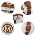 thumbnail image 5 of MKP COLLECTION Crossbody Bags Purses for Women Trendy Multi Pockets Monogram Zip Shoulder Bags Ladies PU Leather Handbag, 5 of 9