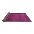 thumbnail image 2 of Ahgly Company Indoor Round Abstract Purple Contemporary Area Rugs, 8' Round, 2 of 4
