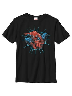 Marvel Boys Tops T Shirts Walmart Com - product image marvel boys spider man web time t shirt