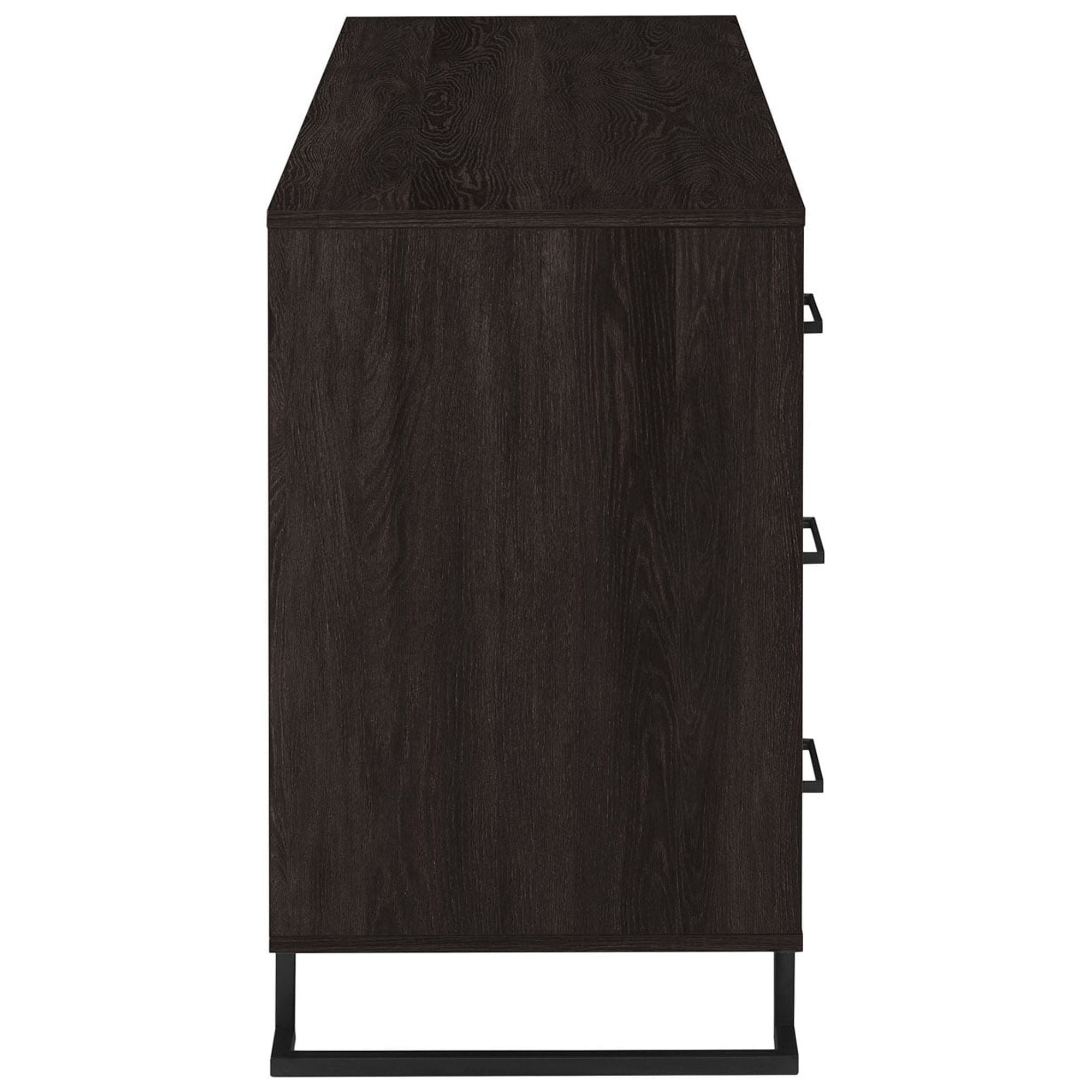 Walker Edison Contemporary Angle-Leg 6-Drawer Dresser, Charcoal