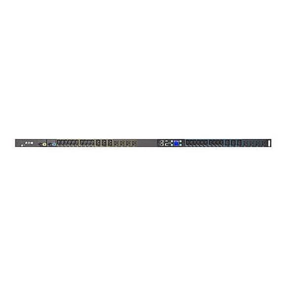 Eaton ePDU G3 Metered Input - Unité de distribution de Puissance (Montable en Rack) - AC 120/240 V - 5.76 kW - Ethernet 10/100, RS-232 - Entrée: NEMA L14-30 - Connecteurs de Sortie: 34 - 38U