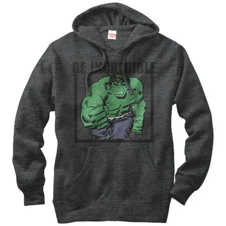 Marvel Hulk Be Incredible Mens Graphic Lightweight Hoodie