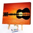 thumbnail image 1 of Cuadros Decorativos Guitarra paisaje pared arte pintura al óleo por número Kit póster hogar lienzo arte pintura JShteea Nuevos Originales, 1 of 9