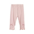 thumbnail image 3 of GYRATEDREAM Toddler Baby Girls Lightweight Leggings Kids Soft Breathable Solid Color High Waist Stretch Snug Fitting Leggings Trousers for 3-13 Years, 3 of 5
