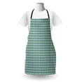 thumbnail image 3 of Abstract Apron, Eastern Inspired Traditional Motifs and Shapes, Unisex Kitchen Bib with Adjustable Neck for Cooking Gardening, Adult Size, Night Blue Turquoise, by Ambesonne, 3 of 4