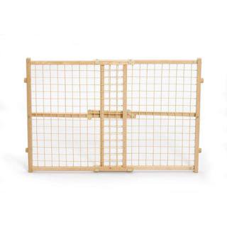 Midwest 24" High Wood Gate, Wire Mesh, Expands 29"-41" Wide