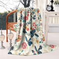 thumbnail image 4 of Pioneer Flower Blanket,Comfortable Soft Flannel Throw Blanket,All Season,Warm Lightweight Blankets for Sofa Bed Couch Living Room Chair,50"x60"(130x150cm), 4 of 4