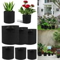 thumbnail image 7 of Gostoto 1/3/5/7/10Gallon Black Round Plants Growing Bag,Thicken Felt Material Vegetable Flower Aeration Planting Pot Container, 7 of 7