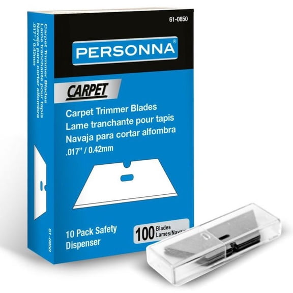 Personna 61-0850 .017" Carpet Trimmer Blades (100 Pack)