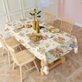 thumbnail image 3 of Beige Highland Cow Flower Cartoon Pattern Rectangle Tablecloth 60"x102",Waterproof Polyester Rectangle Table Cloth, Wipeable Spillproof Polyester Tablecloth for Dining, Camping, Indoor and Outdoor, 3 of 6