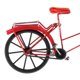 thumbnail image 5 of Diecast Bicycle Toy 1:10 Vintage Diecast Juguete decorativo de - Rojo Fanmusic Diecast Bicycle Toy, 5 of 7