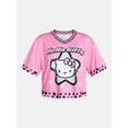 thumbnail image 5 of Hello Kitty Women's Plus Cropped Front Back Graphic Football Jersey, Sizes XXS-4X, 5 of 5