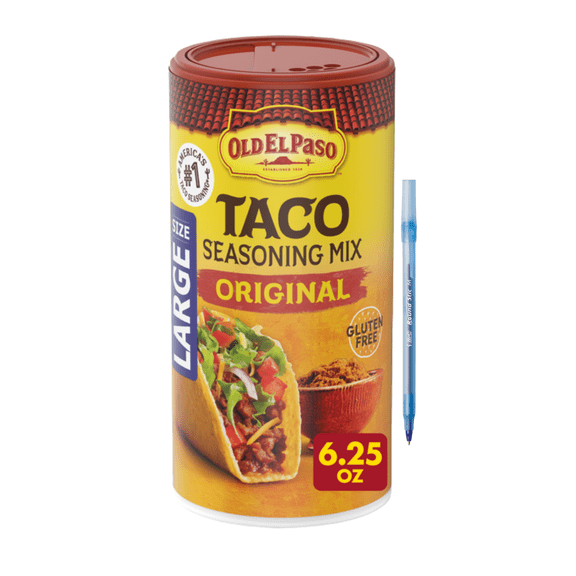 Taco Seasoning, Original, Large Size 6.25 oz
