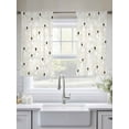 thumbnail image 5 of Christmas Winter Snowman Sheer Curtains 45 inches Long, Xmas Snowflakes Beige Patches Light Filtering Sheer Window Curtains Rod Pocket Voile Drapes for Bedroom Living Room, 2 Panels 52"W x 45"L, 5 of 6