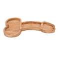 thumbnail image 4 of Wooden Food Plate, Composite Wood Trumpet Shape Useful Cheese Board for Kitchen Decorations for Female Friend ANGGREK BG3118, 4 of 8
