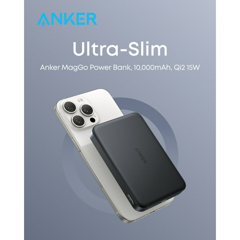 Anker MagGo Power Bank, Ultra-Slim 10,000mAh Magnetic