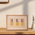 thumbnail image 2 of Medal Display Shadow Box Frame Medal Display Case Wooden Photo Frame For Runners , Wood Color A3,A4, 2 of 7