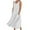 White, variant on LYXSSBYX Plus Size Tops Women's Summer Fashion Casual Solid Color Sleeveless Cotton Linen Long Dress