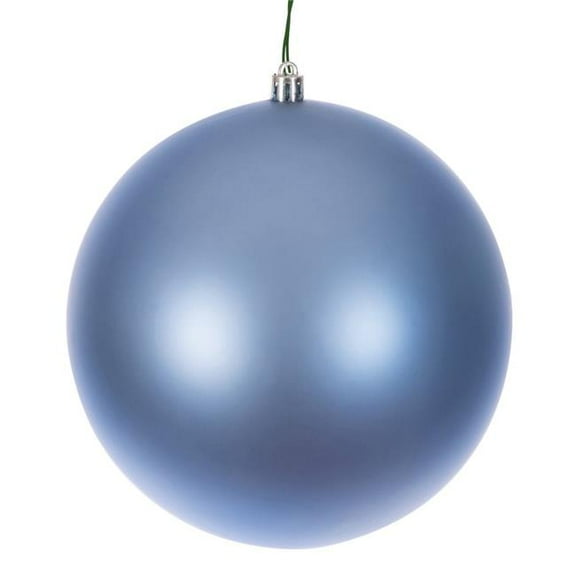 Vickerman N591029DMVL 4 in. Periwinkle Matte Seamless UV Drilled Ball Ornament, 6 per Box