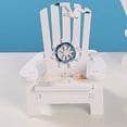 thumbnail image 3 of UPOUART 1Pcs Wooden Mini Beach Chair for Ocean Lovers Home Decor 4.32X3.54X3.54In, 3 of 8