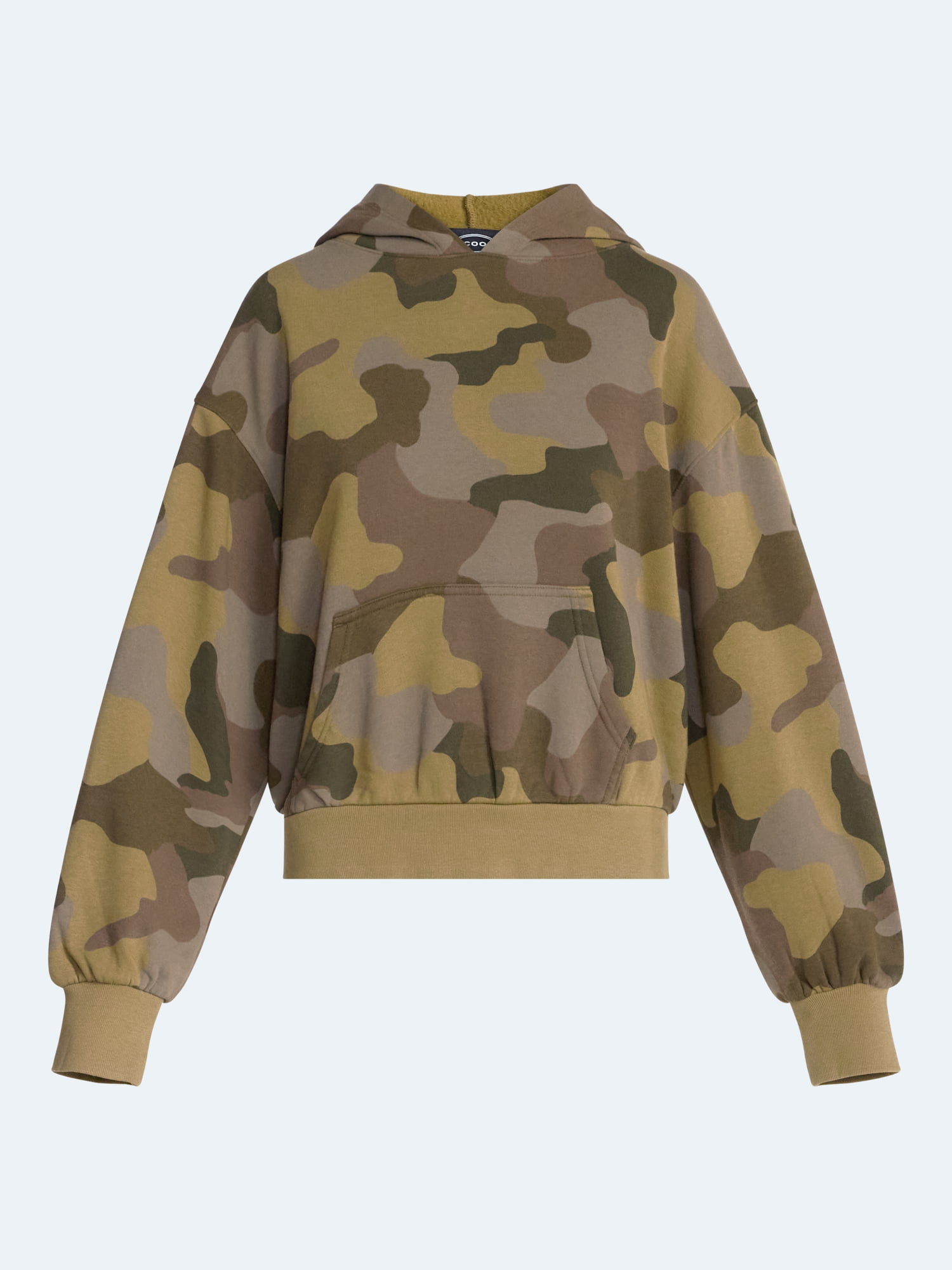 Scoop Women’s and Women’s Plus Oversized Cropped Hoodie, Sizes XS-4X
