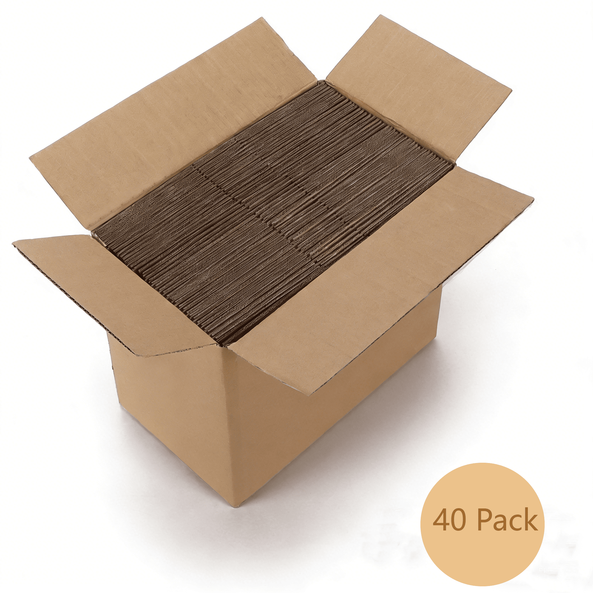 (40 pack)7x5x5 inches Shipping Boxes, Brown Corrugated Cardboard Box Literature Mailer
