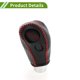 thumbnail image 4 of Cubierta de pomo de cambio de marcha Unique Bargains para Honda CR-V 2008-2011, antideslizante, fibra de carbono negra, negro y rojo, protector de mango de cambio de palanca de cuero sintético, 1 Pc, 4 of 6