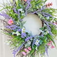 thumbnail image 6 of Clearance of savings! Spring Wreath Wildflower Simulation Spring And Summer Wreath Home And Courtyard Decoration Outdoor Indoor Garden Home Decoration, 6 of 7